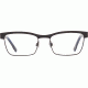Spy Optic Paxton Progressive Prescription Eyeglasses, Matte Black/Black Blue Horn Frame, 573356456000PR