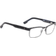Spy Optic Paxton Progressive Prescription Eyeglasses, Matte Black/Black Blue Horn Frame, 573356456000PR