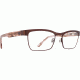Spy Optic Paxton Progressive Prescription Eyeglasses, Matte Deep Brown/Pink Smoke Frame, 573356832000PR