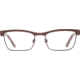 Spy Optic Paxton Progressive Prescription Eyeglasses, Matte Deep Brown/Pink Smoke Frame, 573356832000PR