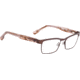 Spy Optic Paxton Progressive Prescription Eyeglasses, Matte Deep Brown/Pink Smoke Frame, 573356832000PR