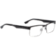 Spy Optic Progressive Prescription Eyeglasses - Rocco 55 - Matte Black/Silver Frame SRX00062PROG
