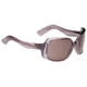 670622317129 Shiny Purple Stripe Tortoise frame, Gray lenses