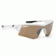 Spy Optic Screw Sunglasses w/ Matte White Frame &amp; Bronze Black Mirror Lens