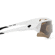 Spy Optic Screw Sunglasses w/ Matte White Frame &amp; Bronze Black Mirror Lens