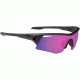 Spy Optic Screw Sunglasses - Black Ice Frame and Grey W/Purple Spectra Lens 673019975219