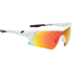 Spy Optic Screw Sunglasses - Matte White Frame and Bronze W/ Red Spectra Lens 673019396083