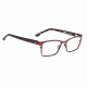 Spy Optic Sonny Single Vision Prescription Eyeglasses, Matte Garnet/Dark Tort Frame, 573354299000SV