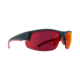 Spy Optic Sprinter Sunglasses, Matte Black Ansi Rx Frame, Happy Gray/Green w/Red Flash Lens, 673502243673
