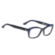 Spy Optic Mona Single Vision Prescription Eyeglasses, Black/Blue Horn Frame-573254086000SV