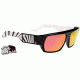 Spy Optic Blok Sunglasses Black w/ White 80'S - Bronze Red Spectra 670923256083