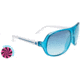 Spy Optic Stratos Sunglasses Translucent Blue w/ White - Blue Fade w/ Blue Flash Lenses