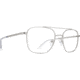 Spy Optic Tamland 53 Men's Sunglasses, Silver Clear Matte Frame, Clear Lens, Medium, 43505