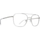 Spy Optic Tamland 53 Men's Sunglasses, Silver Clear Matte Frame, Clear Lens, Medium, 43505