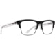 Spy Optic Weston 5050 57 Men's Sunglasses, Matte Black Gloss Crystal Frame, Demo w/ Spy+ Lens Print Lens, Large, 95053