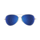 Spy Optic Whistler Sunglasses, Silver Frame, Happy Gray Green W/ Dark Blue Spectra Lens, 673424566503