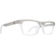 Spy Optic Zade 54 Men's Sunglasses, Silver Clear Matte Frame, Clear Lens, Medium, 43506