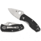 Spyderco Ambitious Lightweight Folding Knife, 2.43in, 8Cr13MoV, Plain Leaf Blade, FRN Black Handle, C148PBK