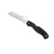 Spyderco Salt Atlantic Folding Knife, 3.7 in, H-1 Serrated, Drop Point Blade, FRN, Black Handle, C89SBK