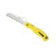 Spyderco Salt Atlantic Folding Knife, 3.7 in, H-1 Serrated, Wharncliffe Blade, FRN, Yellow Handle, C89SYL