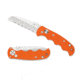 Spyderco Autonomy Automatic Folding Knife, 3.7in, H-1, Serrated Drop Point, G-10, Orange Handle, C165GSORCG