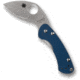 Spyderco Balance Sprint Folding Knife, 1.98 in, CPM SPY27, Leaf Blade, G-10, Cobalt Blue Handle, C141GPCBL