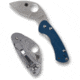 Spyderco Balance Sprint Folding Knife, 1.98 in, CPM SPY27, Leaf Blade, G-10, Cobalt Blue Handle, C141GPCBL