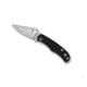 Spyderco Bug Folding Knife, 1.26in, 12C27, Drop Point Blade, G10 Black Handle, C133GBKP