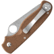 Spyderco ButtonUp Button Lock Brn G10, SC275GPBN