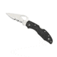 Spyderco Byrd Black Meadowlark 2 Combo Blade Folding Knife, BY04PSBK2
