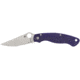 Spyderco Military 2 Folding Knife by Sal Glesser, 4in, CPM S110V, Satin Plain Clip Point Blade, Dark Blue G10 Handle, C36GPDBL2
