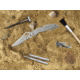 Byrd by Spyderco Cara Cara 2 Folding Knife, 95 mm, Stainless Steel Partially Serrated Blade, Stainless Steel Handle, BY03PS2