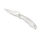 Byrd by Spyderco Cara Cara 2 Folding Knife, 95 mm, Stainless Steel Partially Serrated Blade, Stainless Steel Handle, BY03PS2