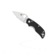 Spyderco Cat Black Handle G-10 Silver FE Blade Fold Knife C129GP