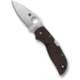 Spyderco Chaparral Red Fatcarbon Carbon Fiber 2.8in Folding Knife, Satin Finish, Silver, Red Fatcarbon Carbon Fiber Grips, C152CFRDP