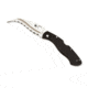 Spyderco Civilian Black G-10 Handle, Serrated Blade Fold Knife C12GS