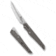 Spyderco Cobol Folding Knife, 3.63in, M390, Hawkbill Blade, Plain Edge, Satin Finish, Gray Titanium Handle, C273TIP