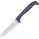 Spyderco Counter Critter Kitchen Knife, 4in, 7Cr17, Drop Point Plain Blade, Purple Plastic Handle, K21PPR