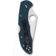 Spyderco Delica 4 Folding Knife, 2.9 in, K390 Steel, Leaf Blade, FRN Handle, Blue, C11FPK390