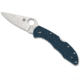 Spyderco Delica 4 Folding Knife, 2.9 in, K390 Steel, Leaf Blade, FRN Handle, Blue, C11FPK390