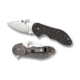 Spyderco Dice Flipper Folding Knife,Titanium PlainEdge Blade,Laminate Handle C182CFTIP