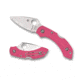 Spyderco Dragonfly 2 Folding Knife, 2.28in, CPM-S30V Stainless Steel, Leaf Blade, FRN Pink Handle, C28FPPNS30V2