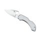 Spyderco Dragonfly 2 Lightweight Folding Knife, 2.313in, VG-10, Plain Leaf Blade, Stainless Steel Handle, C28P