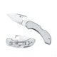 Spyderco Dragonfly 2 Lightweight Folding Knife, 2.313in, VG-10, Plain Leaf Blade, Stainless Steel Handle, C28P