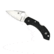 Spyderco Dragonfly 2 Lightweight Folding Knife, 2.313in, VG-10 Plain, Leaf Blade, FRN, Black Handle, C28PBK2