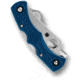 Spyderco Dyad Jr. Lightweight Sprint Folding Knife, 2.4in, CPM SPY27, FRN, Cobalt Blue Handle, C39PSCBL