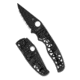 Spyderco Edgerati Folding Knife, 3.57in, CPM S30V, DLC, Clip Point, Aluminum, Black Handle, 716104017973