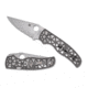 Spyderco Edgerati Folding Knife, 3.57in, CPM S30V, Satin, Clip Point Blade, Aluminum, Metalic Handle, 716104017942