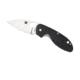Spyderco Efficient Folding Knife, 3in, 8Cr13MoV, Leaf Blade, Fiberglass-Reinforced Nylon, Black Handle, C216GP