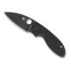 Spyderco Efficient Folding Knife, 3in, 8Cr13MoV, Drop Point Blade, PlainEdge, G-10 Black Handle, C216GPBBK